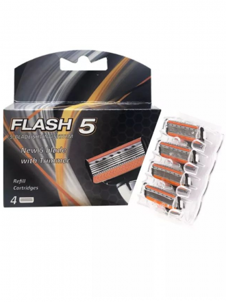 Набор сменных кассет для станка FLASH-M5 лезвия 4 шт.
